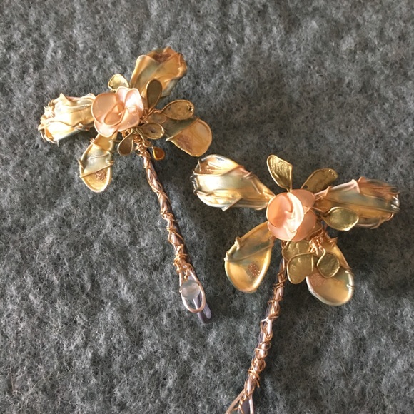 Gorgeous details OOAK hand made dragonflyhair pins - Picture 2 of 4